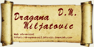 Dragana Miljatović vizit kartica